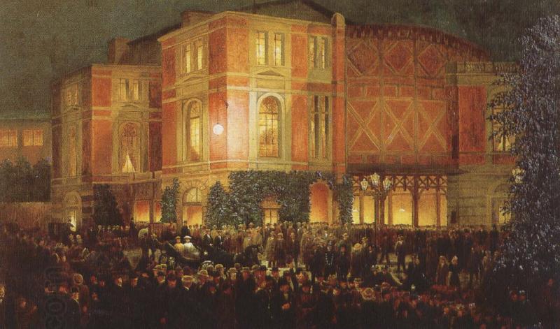 arthur o shaughnessy outide the bayreuth festspielhaus China oil painting art